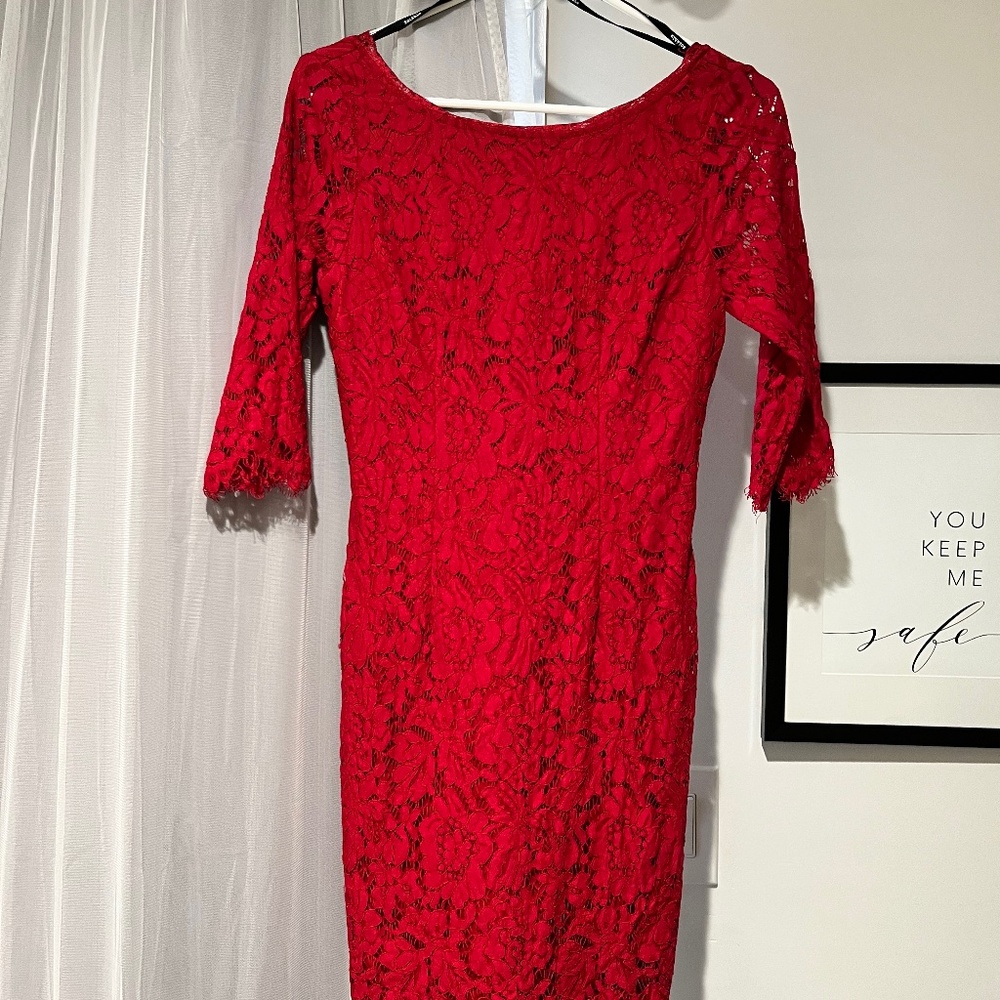Soieblu Red lace dress